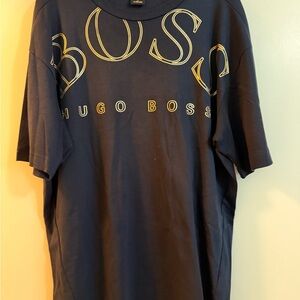Hugo Boss x AJBXNG Graphic T-Shirt — Size L — Black/Gold